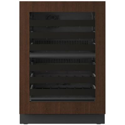 U-Line The Seamless Collection 24 in. Outdoor Undercounter Wine Cooler with Wire Racks, Dual Temperature Zones & 42-Bottle Capacity - Custom Panel Ready | RWD424-IG01A