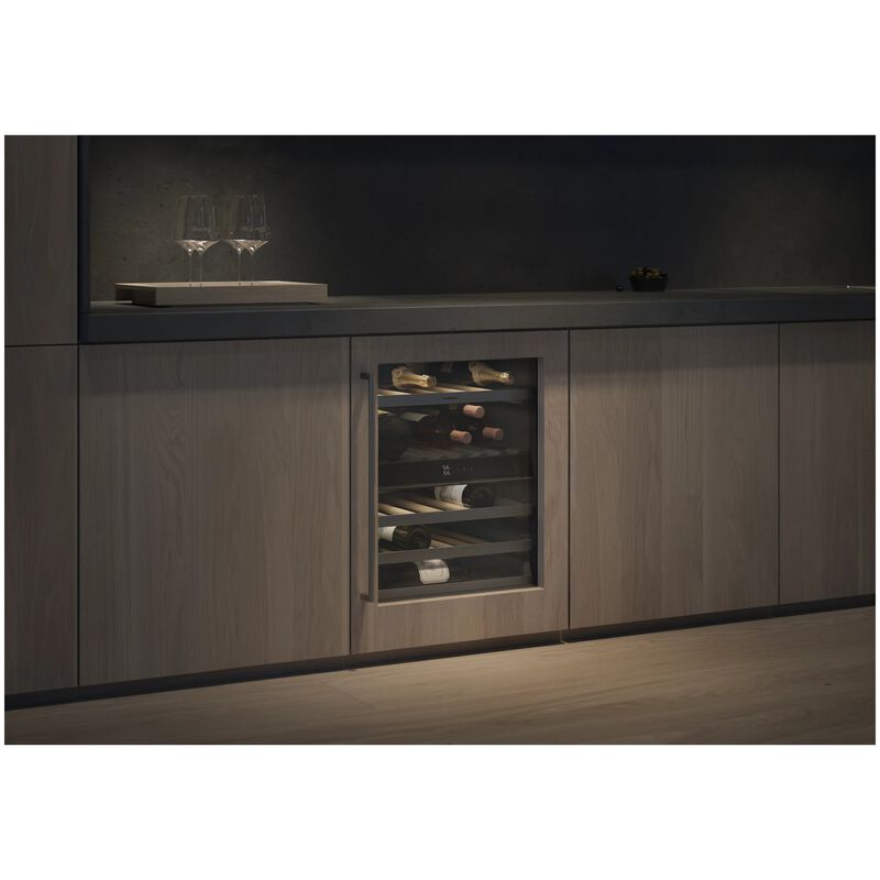 Gaggenau 200 Series 24 in. Undercounter Wine Cooler with Metal & Wood Racks, Dual Temperature Zones & 38 Bottle Capacity - Custom Panel Ready, , hires
