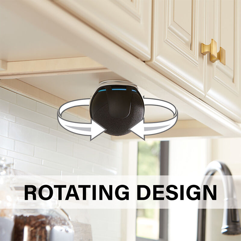 Sanus - Wall Mount Designed for Amazon Echo Dot (4th Gen) - Black, , hires