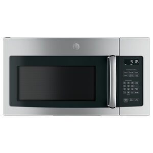 GE 30" 1.6 Cu. Ft. Over-the-Range Microwave with 10 Power Levels & 300 CFM - Stainless Steel, Stainless Steel, hires