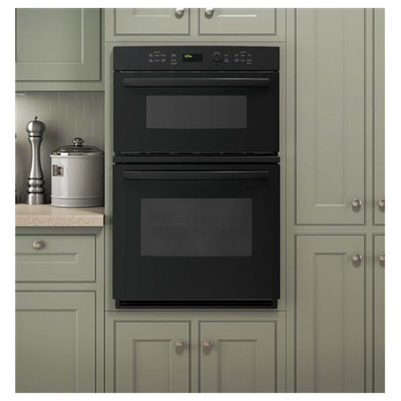 Ge 27 6 0 Cu Ft Electric Double Wall Oven With Self Clean Black P C Richard Son - Ge Electric Wall Oven With Microwave