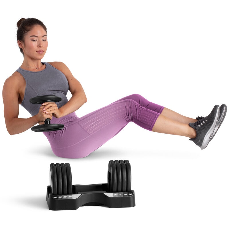 Pro-Form Rapid Strike 50lb. Adjustable Dumbbell Set, , hires