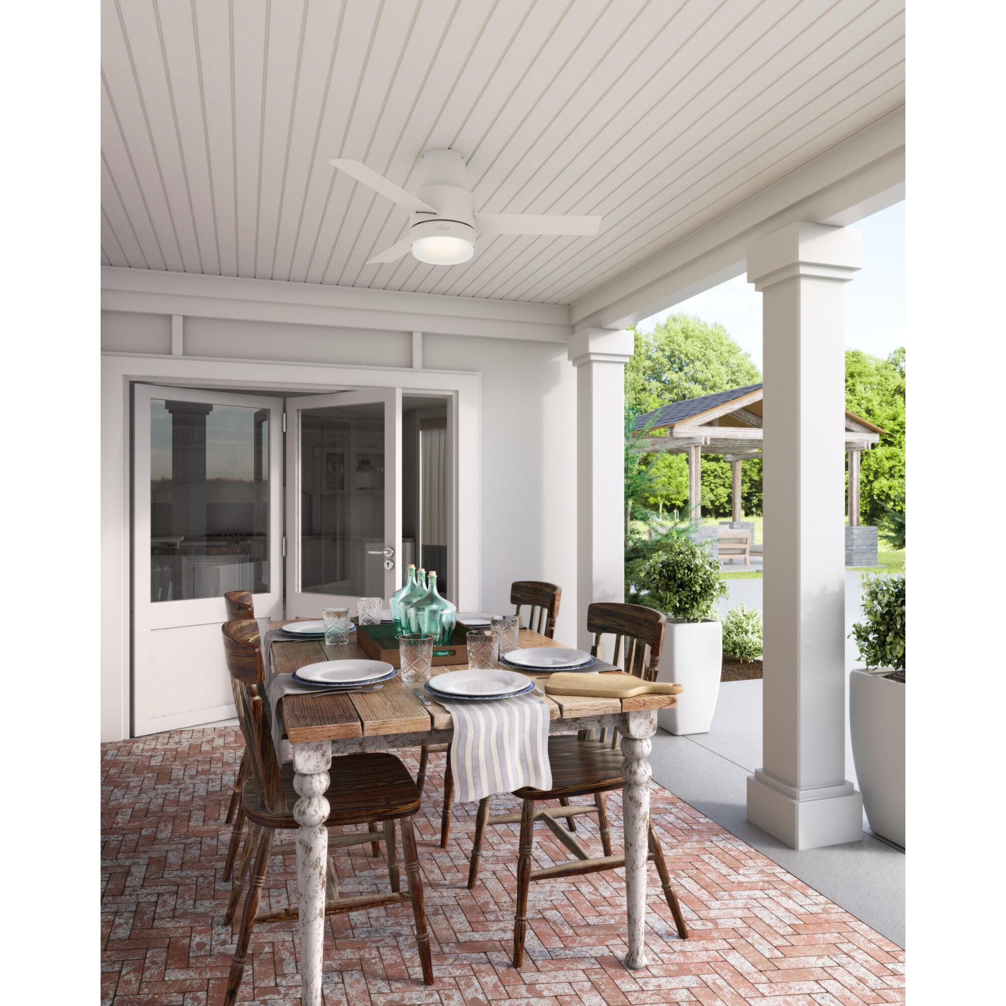 Hunter Casablanca 44 in. Gilmour Low Profile Damp Rated Ceiling