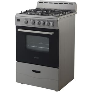 Avanti 24 in. 2.6 cu. ft. Gas Range with 4 Sealed Burners - Stainless Steel, , hires