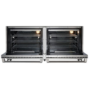 Wolf 60 in. 8.8 cu. ft. Standard Convection Double Oven Gas Range with 6 Sealed Burners & Griddle - Stainless Steel, , hires
