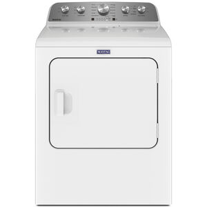 Maytag 29 in. 7.0 cu. ft. Electric Dryer with 10 Dryer Programs, 4 Dry Options & Wrinkle Care - White