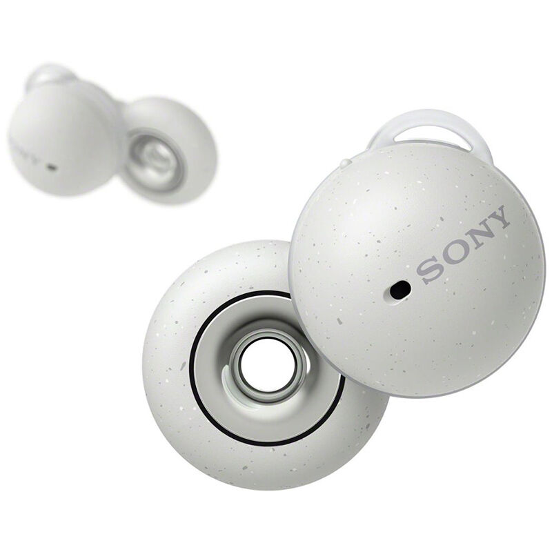 Sony LinkBuds Truly Wireless Earbuds (Smoke White), White, hires