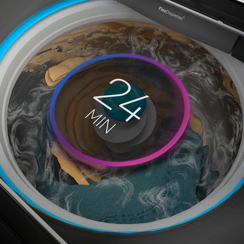 GE Profile 28 in. 5.0 cu. ft. Smart Top Load Washer with Sanitize Cycle - Diamond Gray, Diamond Gray, hires