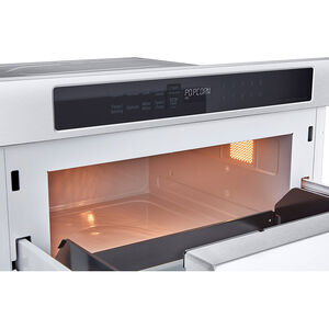 Signature Kitchen Suite 24 in. 1.2 cu. ft. 900W Drawer Microwave with Sensor Cooking - Stainless Steel, , hires