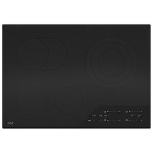 Wolf Contemporary Series 30 in. 4-Burner Electric Cooktop with Simmer Burner - Black, , hires
