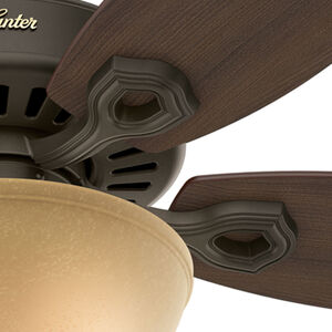 Hunter 52 inch Builder Ceiling Fan with LED Light Kit and Pull Chain - New Bronze, Bronze, hires
