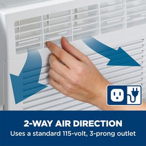 GE 5,050 BTU Window Air Conditioner with 2 Fan Speeds - White, , hires