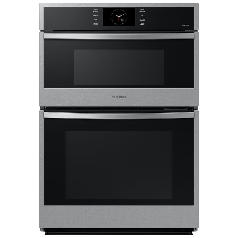 Samsung 30 in. 7 cu. ft. Smart Speed/ Steam Electric Microwave/Wall Oven Combo with Dual Convection & Sensor Cooking - Stainless Steel, , hires