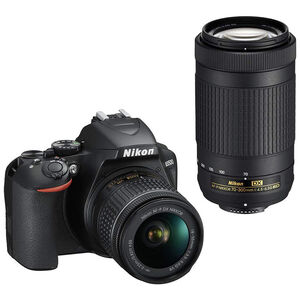 Nikon D3500 DSLR Camera with 18-55mm & 70-300mm, , hires