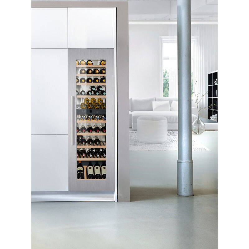 Liebherr 22 in. Built-in Wine Cabinet with Wood Racks, Dual Temperature Zones & 80 Bottle Capacity - Custom Panel Ready, , hires