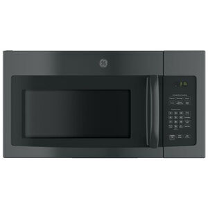 GE 30" 1.6 Cu. Ft. Over-the-Range Microwave with 10 Power Levels & 300 CFM - Black, Black, hires