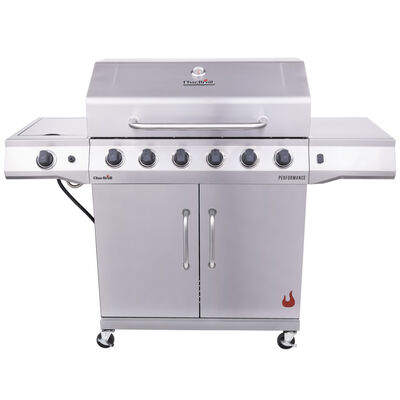 CharBroil Grill Performance Series 6-Burner Propane Grill with Side Burner - Stainless Steel | 463229521