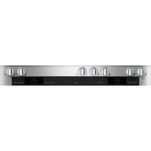 Miele 48 in. 5 cu. ft. Smart Standard Convection Speed Double Oven Dual Fuel Range with 6 Sealed Burners & Griddle - Clean Steel, , hires