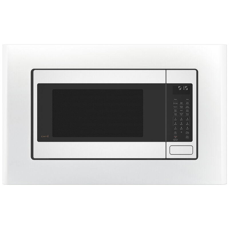 Cafe 27 in. Built-In Trim Kit for Microwaves - Matte White, , hires