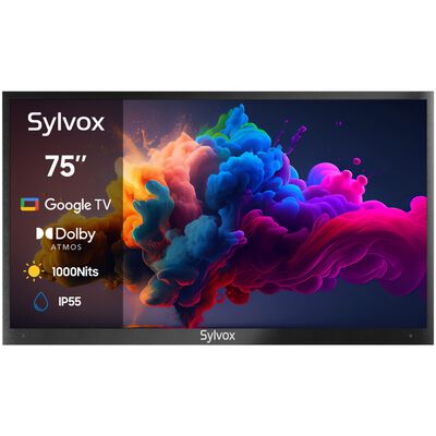 Sylvox - Deck Pro 2.0 75" Class Partial Sun 4K UHD QLED Smart Google Outdoor TV | OQ75A2KHGD