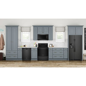Whirlpool 33 in. 21.4 cu. ft. Side by Side Refrigerator with Ice & Water Dispenser - Black, Black, hires