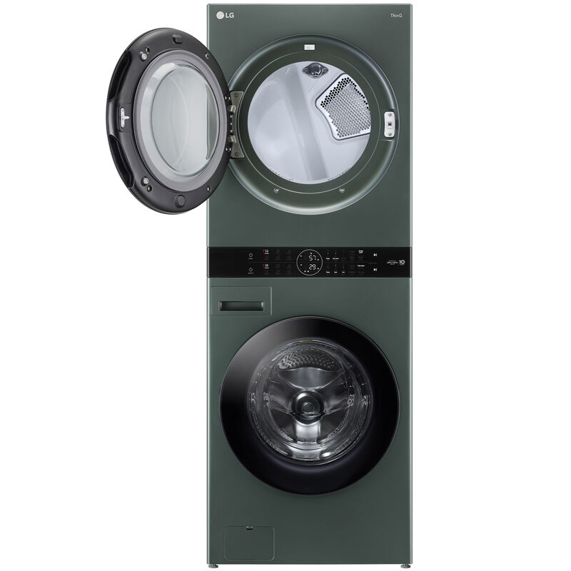LG 27 in. WashTower with 4.5 cu. ft. Washer with 6 Wash Programs & 7.4 cu. ft. Electric Dryer with 6 Dryer Programs, Sensor Dry & Wrinkle Care - Nature Green, Nature Green, hires