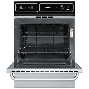 Summit 24 in. 2.9 cu. ft. Gas Wall Oven - Stainless Steel/Black, , hires