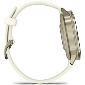 Garmin Venu 4 41 mm Smart Watch - Lunar Gold with Bone Silicone Band, , hires