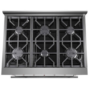 NXR 36 in. 5.5 cu. ft. Standard Convection Gas Range with 6 Sealed Burners - Stainless Steel, , hires
