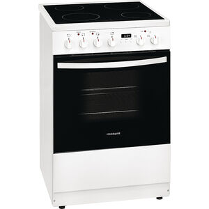 Frigidaire 24 in. 1.9 cu. ft. Standard Convection Electric Range with Smoothtop Burners - White, White, hires
