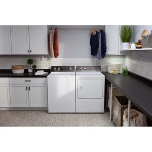 Speed Queen DR5 27 in. 7.0 cu. ft. Gas Dryer with Sensor Dry, Sanitize & Steam Cycle - White, , hires