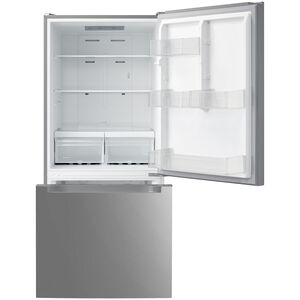 Midea 30 in. 18.7 cu. ft. Garage-Ready Bottom Freezer Refrigerator - Stainless Steel, , hires