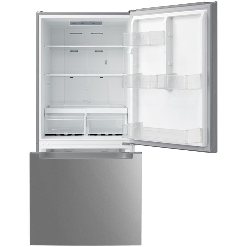 Midea 30 in. 18.7 cu. ft. Garage-Ready Bottom Freezer Refrigerator - Stainless Steel, , hires