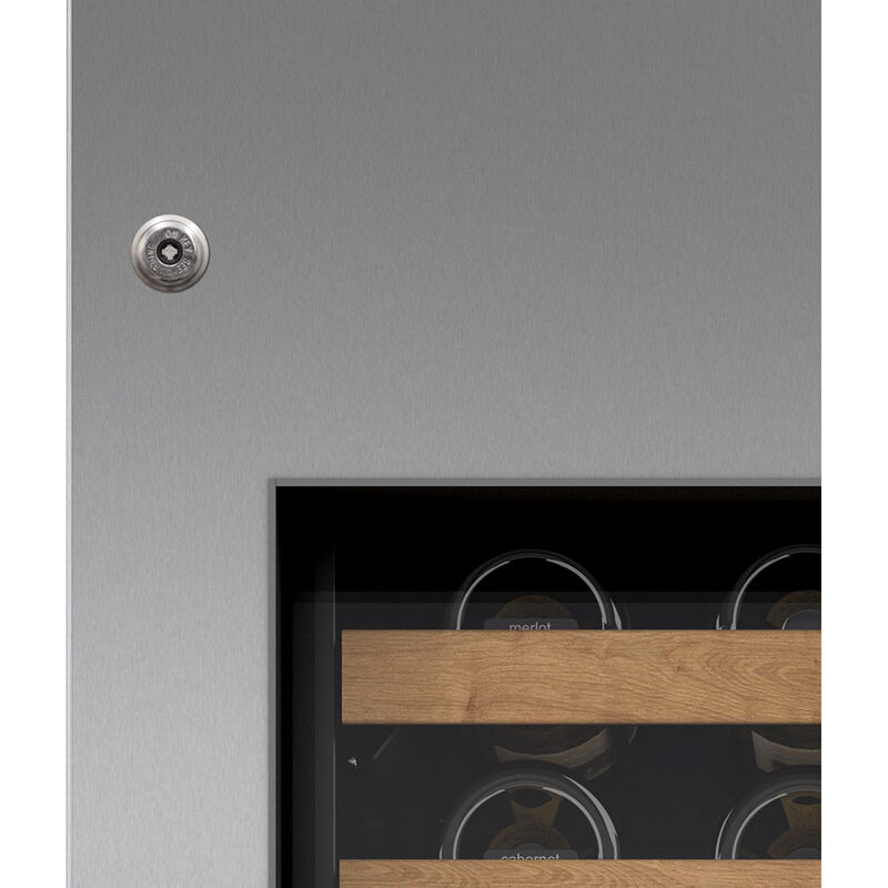 Sub-Zero Designer Series Wine Storage 18 in. Right Hinge Stainless Steel Glass Door Panel with Pro Handle and Lock, , hires