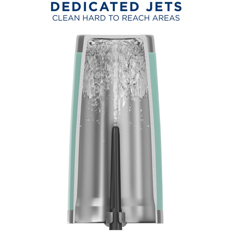 GE 24 in. Top Control Flush-Mount Dishwasher with 47 dBa Sound Level, 3rd-Rack & Dry Boost - Fingerprint Resistant Stainless, Fingerprint Resistant Stainless, hires