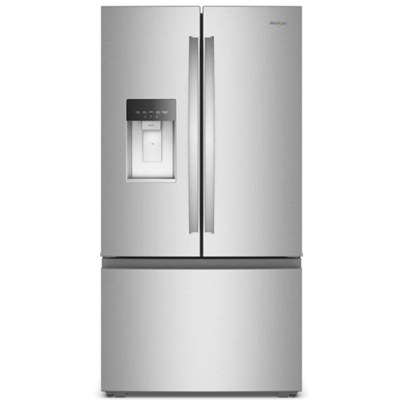 Whirlpool 36 in. 23.4 cu. ft. Smart Counter Depth French Door Refrigerator with Ice & Water Dispenser - Fingerprint Resistant Stainless Steel, , hires