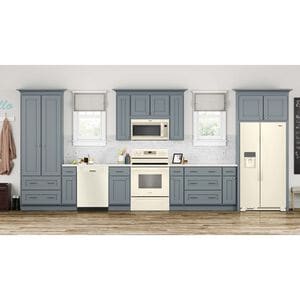 Whirlpool 30 in. 1.9 cu. ft. 1000W Over-the-Range Microwave with 300 CFM & Sensor Cooking - Biscuit, Biscuit, hires