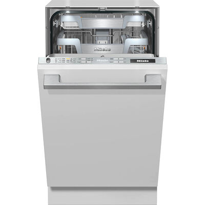 Miele 18 in. Smart Built-In Dishwasher with Top Control, 42 dBA Sound Level, 10 Place Settings, 8 Wash Cycles & Sanitize Cycle - Custom Panel Ready | G5892SCVI