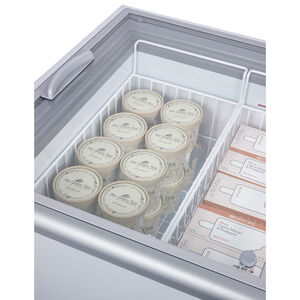 Summit 43 in. 11.7 cu. ft. Chest Freezer with Glass Top Doors & Digital Controls - White, , hires