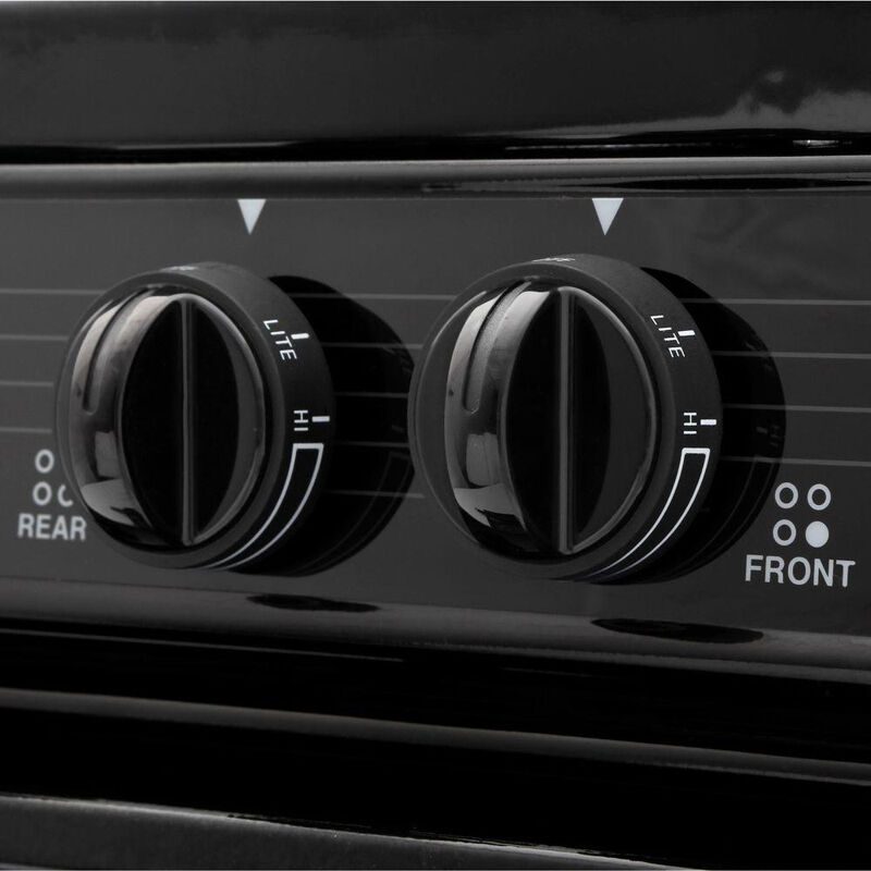 Premier 24 in. 2.9 cu. ft. Oven Freestanding Gas Range with 4 Sealed Burners - Black, , hires