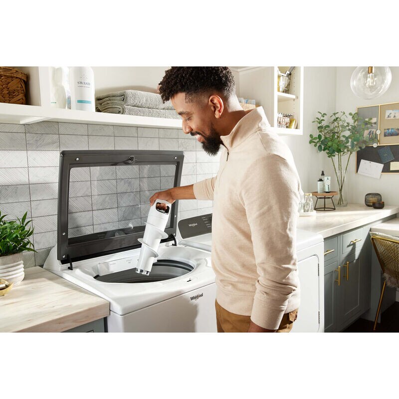 Whirlpool 27 in. 5.3 cu. ft. Top Load Washer with 2-in-1 Removable Agitator - White, White, hires