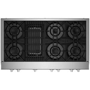 JennAir Rise 48 in. 6-Burner Natural Gas Rangetop with Grill, Simmer Burner & Power Burner - Stainless Steel, , hires