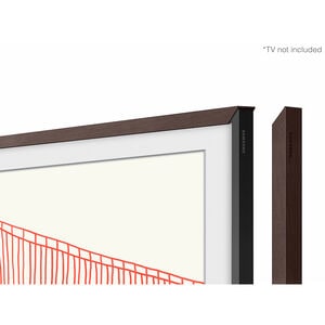 Samsung 55" The Frame Customizable Bezel Compatible with Samsung 2021-2025 The Frame TVs - Modern Brown, , hires