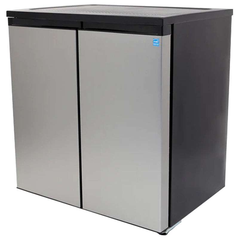 Avanti 31 in. 5.5 cu. ft. Mini Fridge with Freezer Compartment - Stainless  Steel
