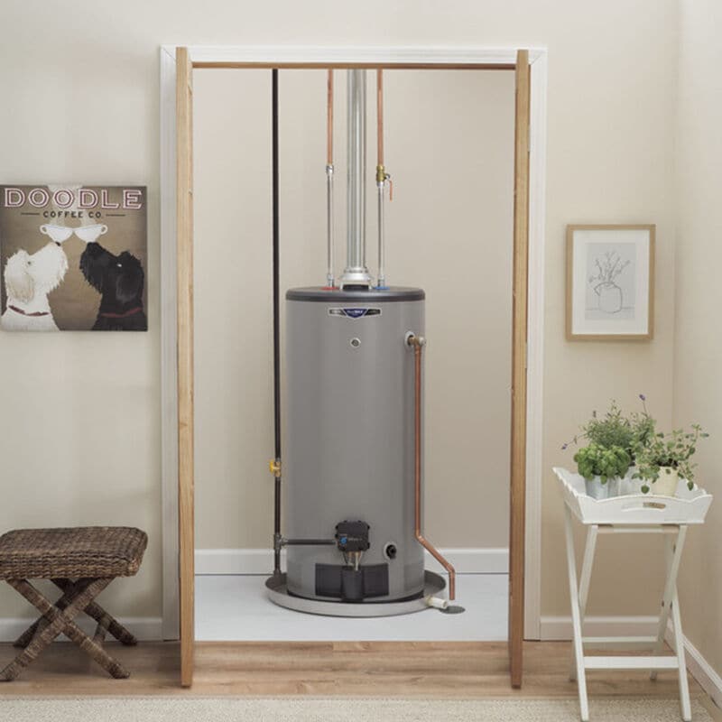 GE RealMax Choice LP Gas 40 Gallon Short Water Heater with 8-Year Parts Warranty, , hires
