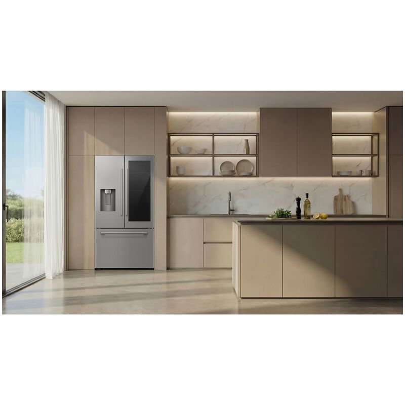 Samsung 36 in. 28.5 cu. ft. Smart French Door Refrigerator with Ice & Water Dispenser - Fingerprint Resistant Stainless, , hires