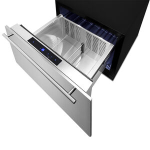 Summit 24 in. 1.6 cu. ft. Outdoor Single Refrigerator Drawer - Stainless Steel/Panel Ready, , hires