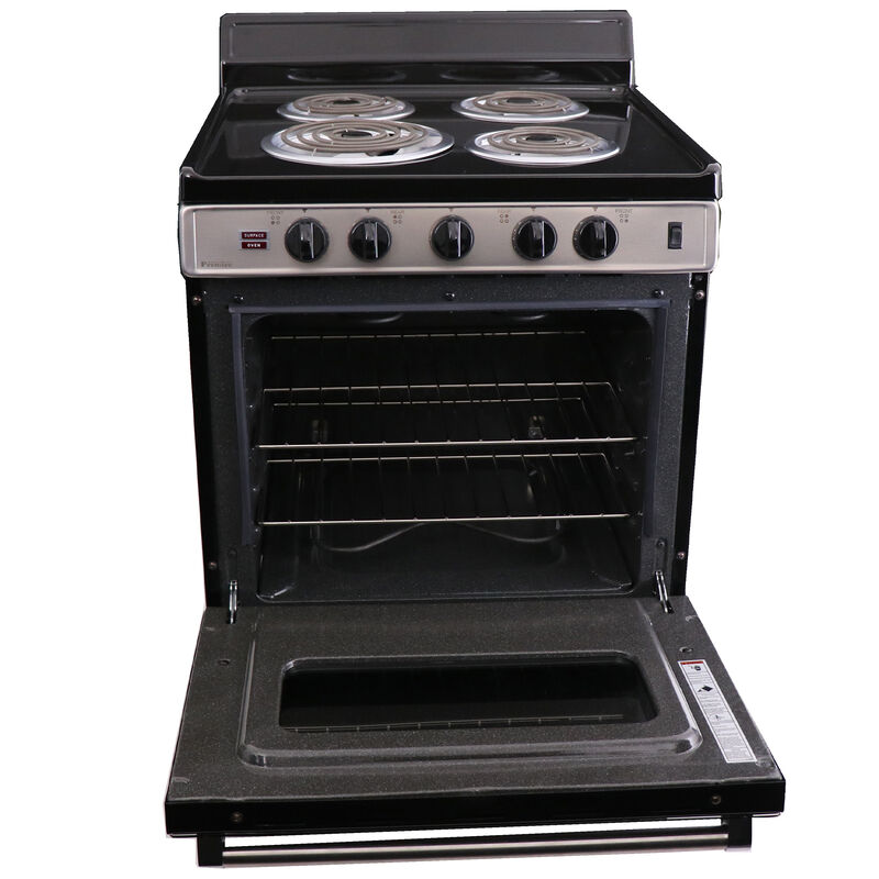 Premier 24 in. 2.9 cu. ft. Electric Range with Coil Burners - Stainless Steel, , hires