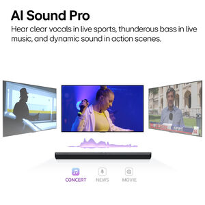 LG 3.1 Channel Dolby Atmos Bluetooth & Wi-Fi Ultra Slim Soundbar with Wireless Subwoofer - Black, , hires