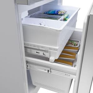 Bosch 100 Series 33 in. 17.2 cu. ft Counter Depth Bottom Freezer Refrigerator with Ice Maker - Stainless Steel, , hires